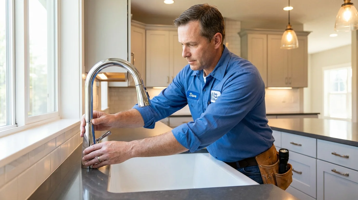 Kitchen faucet installation by Johns Plumbing LLC in Live Oak